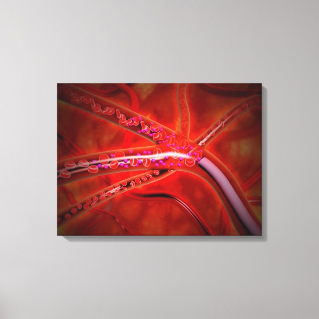 Mikroskopisk bild av läkemedel som injiceras (Framsida)