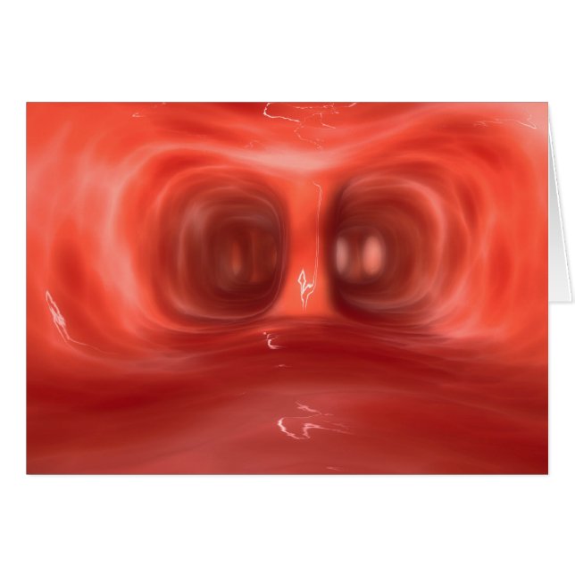 Mikroskopisk bild inuti humana lungor hälsningskort (Framsidan Horizontal)