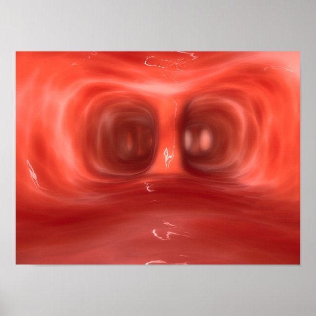 Mikroskopisk bild inuti humana lungor poster (Framsidan)