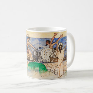 Mikroskopisk fångst av fisken Jan Toorop Kaffemugg