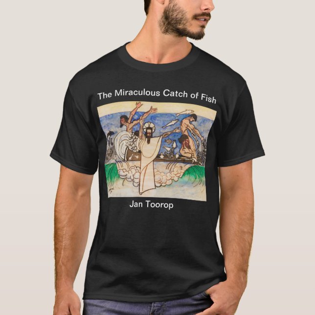 Mikroskopisk fångst av fisken Jan Toorop T Shirt (Framsida)