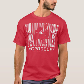Mikroskopisk skugga i en streckkod t shirt