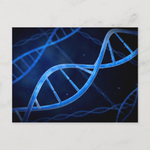 Mikroskopisk vy av DNA Vykort