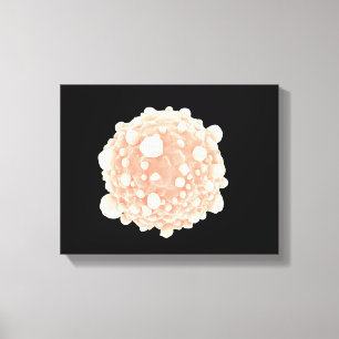 Mikroskopisk vy av pankreascancercell canvastryck