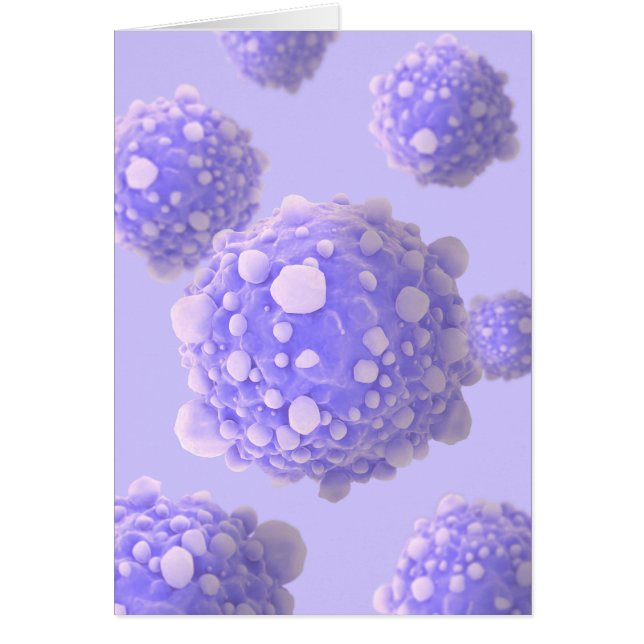 Mikroskopisk vy av pankreascancerceller 1 hälsningskort (Framsidan)