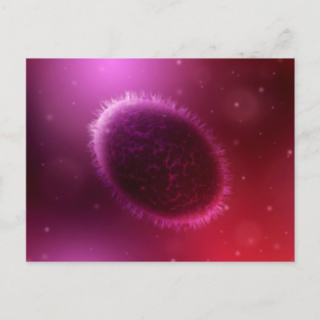 Mikroskopisk vy av Samllpox 1 Vykort (Framsida)