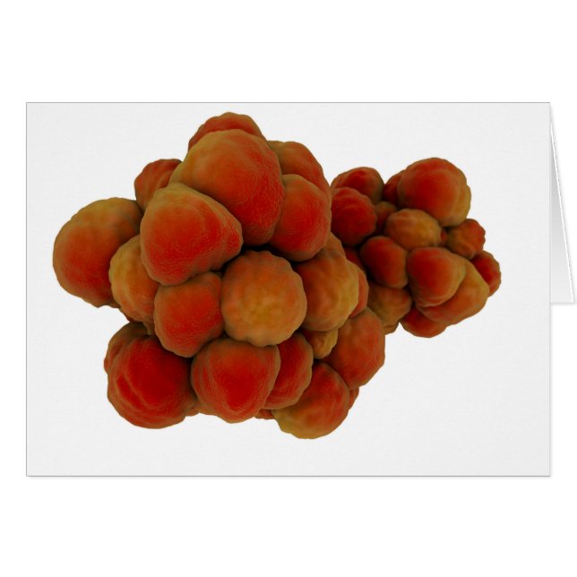 Mikroskopisk vy av tumör 4 hälsningskort (Framsidan Horizontal)