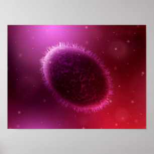 Mikroskopiskt beskåda av Samllpox 1 Poster
