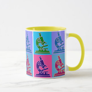 Mikroskoppopkonst Mugg