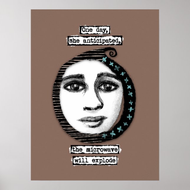 Mikrovågen kommer att explodera och Poster väggkon (Framsidan)