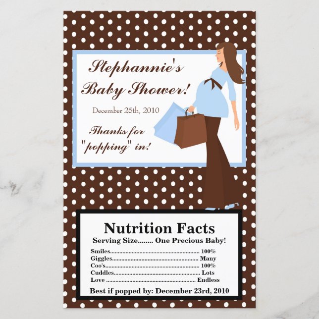 Mikrovågsblått Mod Mamma Polka dots (Framsida)