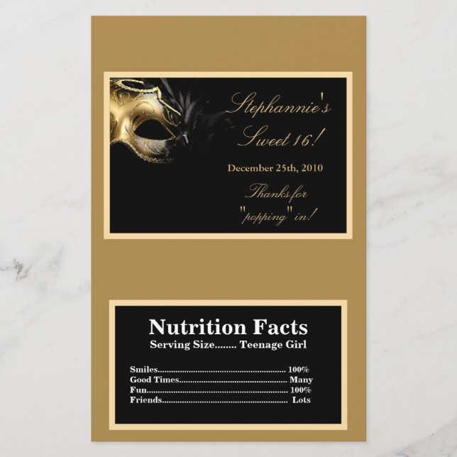 Mikrovågsglasyr 16 Guld (Framsida)