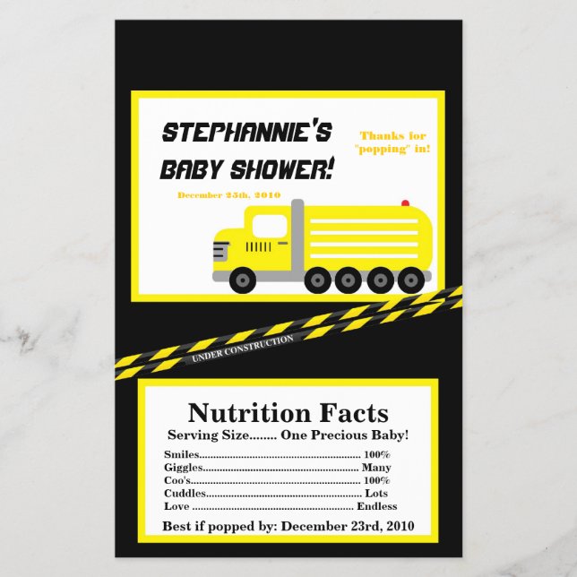 Mikrovågskonstruktion för popcorn Wrapper Flygblad (Framsidan)