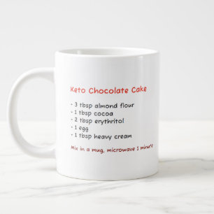 Mikrovågsmugg (Keto Brownie Chokladkaka Recept) Jumbo Mugg