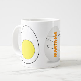 Mikrovågsomelett Mug Ägg (Namn & Monogrampresent) Jumbo Mugg