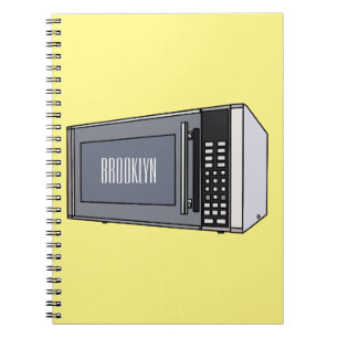 Mikrovågsugn serieillustration anteckningsbok