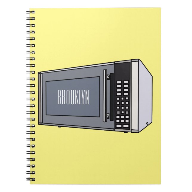 Mikrovågsugn serieillustration anteckningsbok (Framsidan)