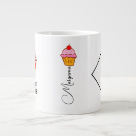 Mikrovågsugnen Mugg (chokladkummel Mugg) med en  Jumbo Mugg