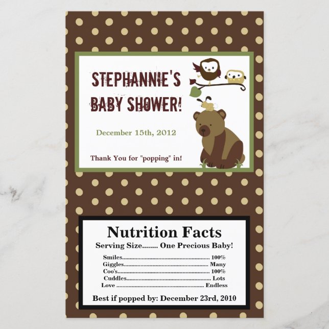 Mikrowave Popcorn Wrapper Enchanted Hollow Forest (Framsida)