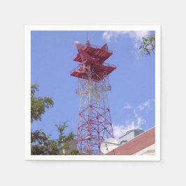 Mikrowave Relay Radio Telecom Torn Pappersservett