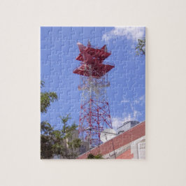 Mikrowave Relay Radio Telecom Torn Puzzle Pussel