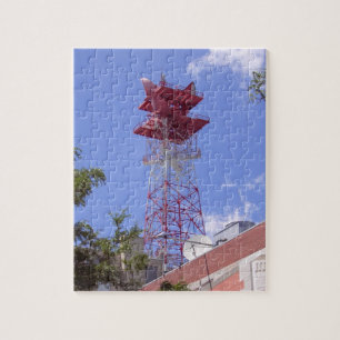 Mikrowave Relay Radio Telecom Torn Puzzle Pussel