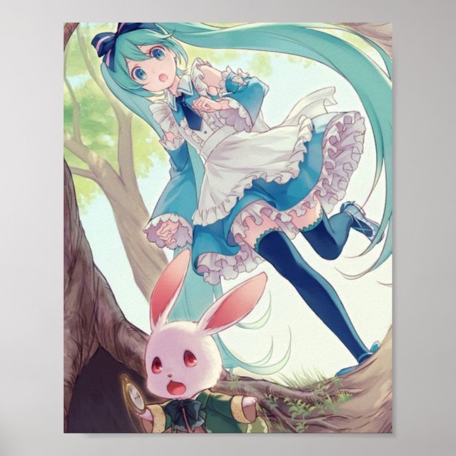 Miku i Wonderland ft Poster (Framsidan)