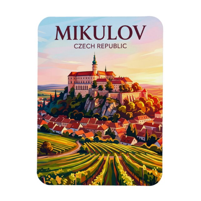 Mikulov Tjeckien Magnet (Vertikal)