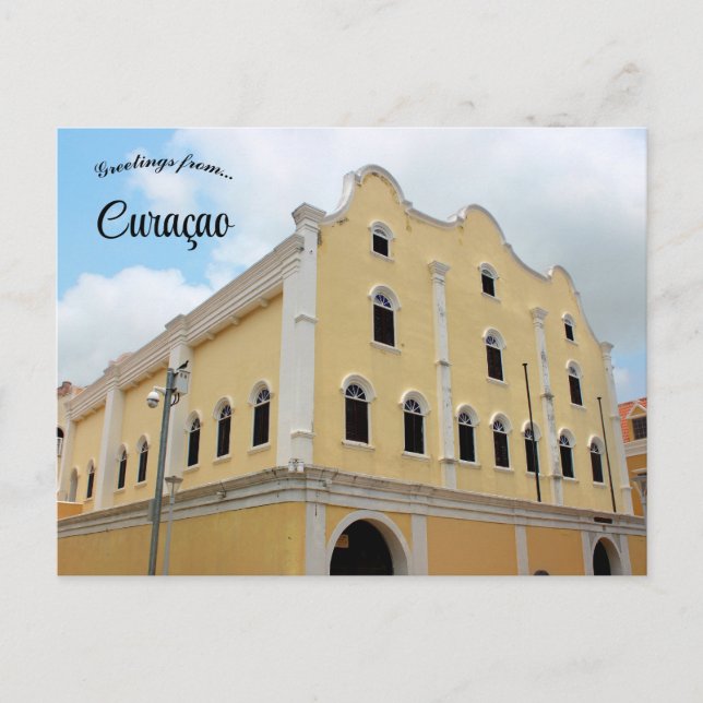 Mikve Israel Emanuel Synagoga Curaçao Vykort (Framsida)
