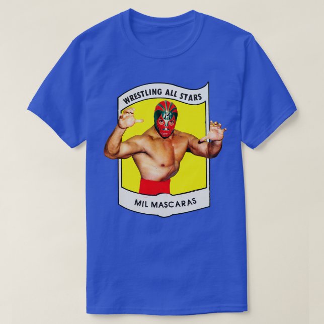 Mil Mascaras 1982 Wrestling All Stars T Shirt (Design framsida)