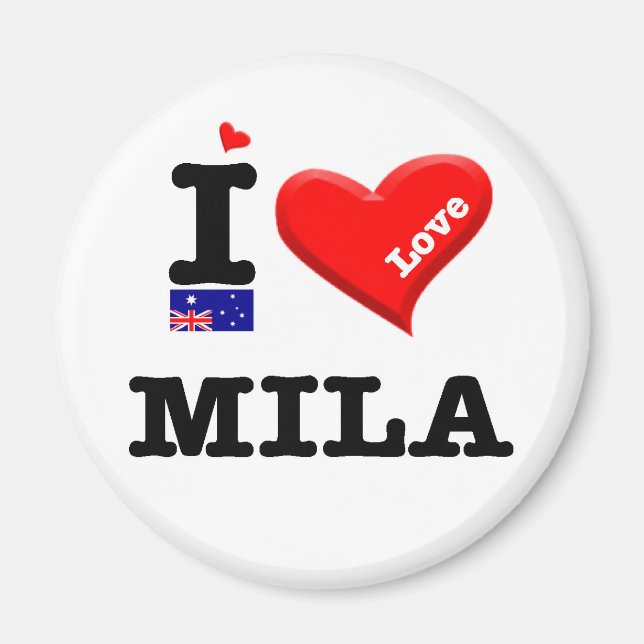 MILA - I KÄRLEK MAGNET (Framsidan)