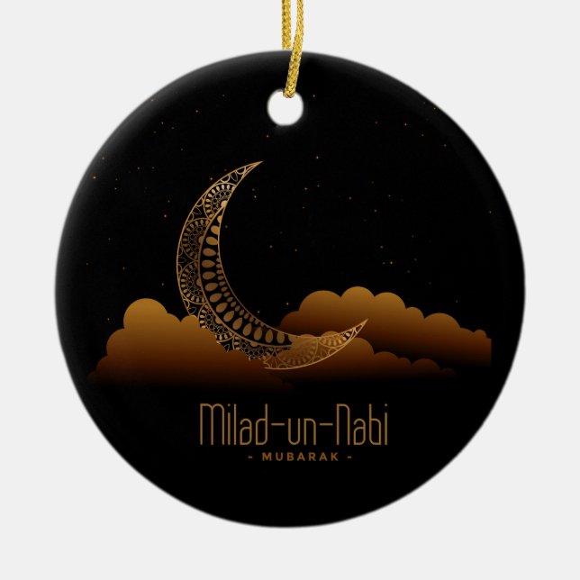 Milad Un Nabi Mubarak Julgransprydnad Keramik (Framsidan)