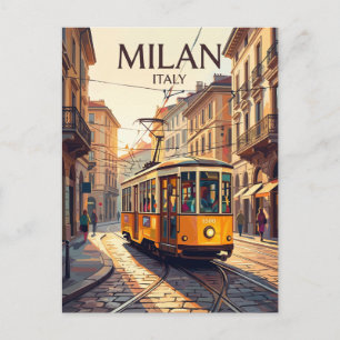 Milan 1500 Series Spårvagn Italien Vykort