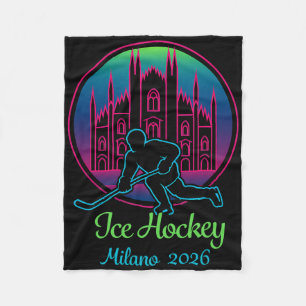Milan 2026 Ishockey Vinter 2026 Och Duomo Di Mil Fleecefilt