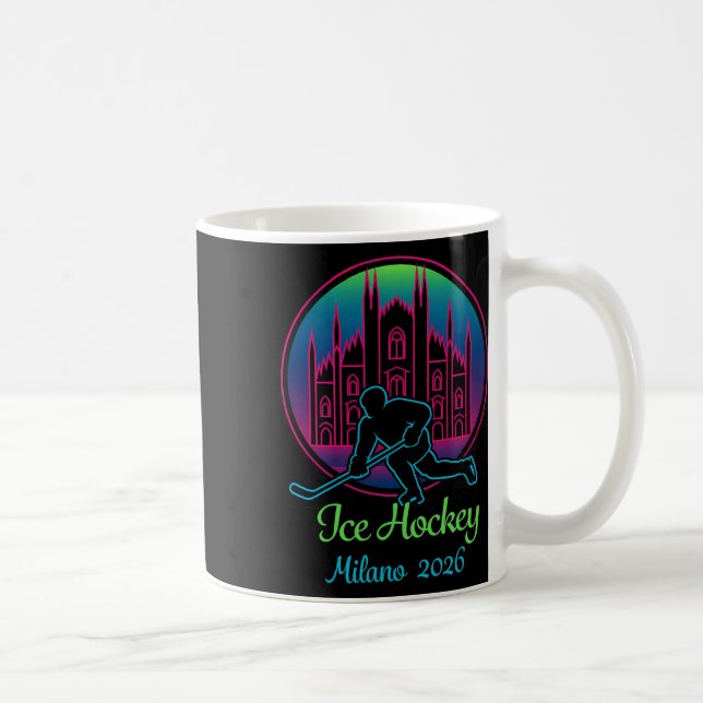 Milan 2026 Ishockey Vinter 2026 Och Duomo Di Mil Kaffemugg (Höger)