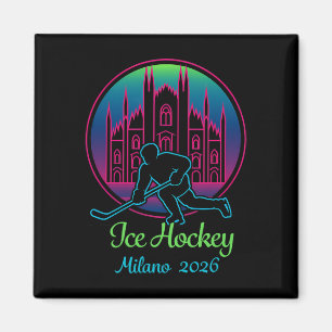 Milan 2026 Ishockey Vinter 2026 Och Duomo Di Mil Magnet
