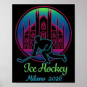 Milan 2026 Ishockey Vinter 2026 Och Duomo Di Mil Poster
