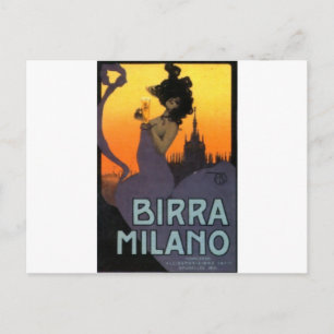 Milan Beer av Raphael Kirchner Vykort