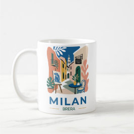Milan Brera Italien Konst Resa Poster Kaffemugge Kaffemugg