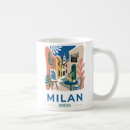 Milan Brera Italien Konst Resa Poster Kaffemugge Kaffemugg