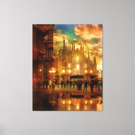 Milan Cathedral Canvastryck