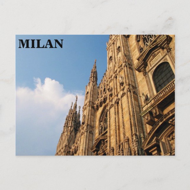 Milan Cathedral i Sunset Vykort (Framsida)