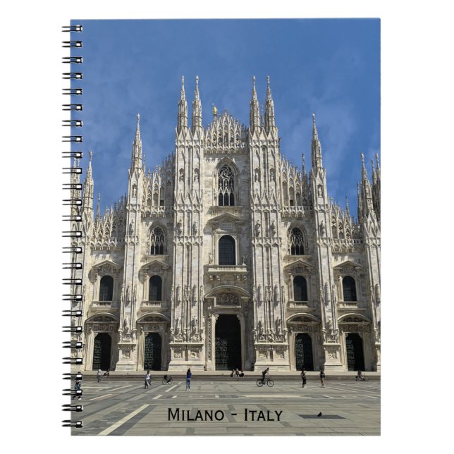 Milan Duomo Cathedral - Italien Anteckningsbok (Framsidan)