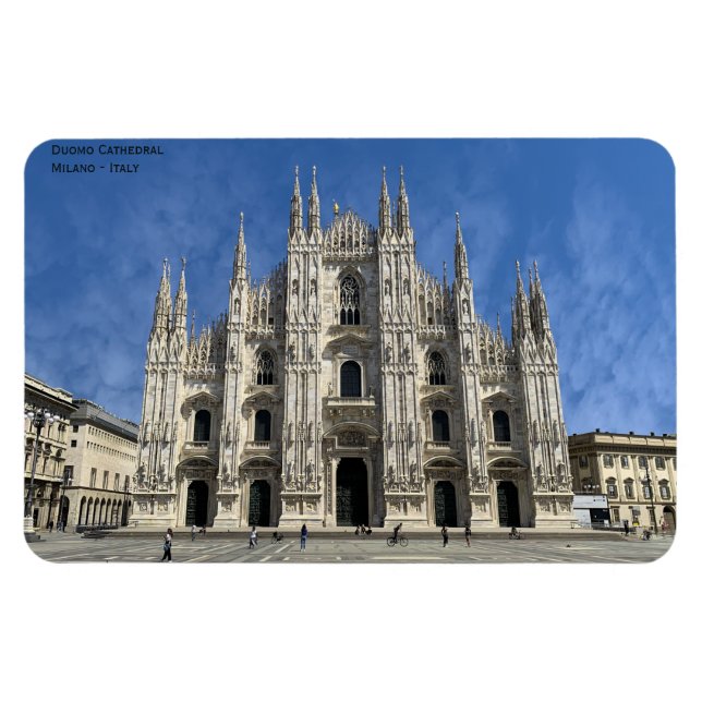 Milan Duomo Cathedral - Italien Magnet (Horisontell)