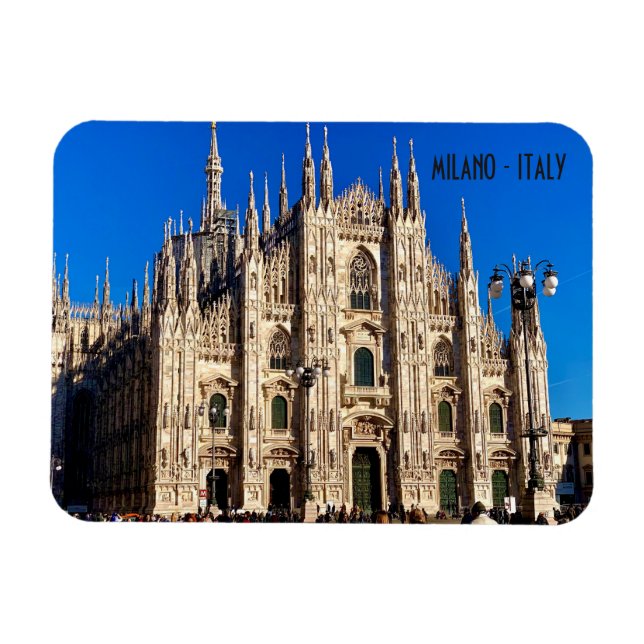 Milan Duomo Cathedral - Italien Magnet (Horisontell)