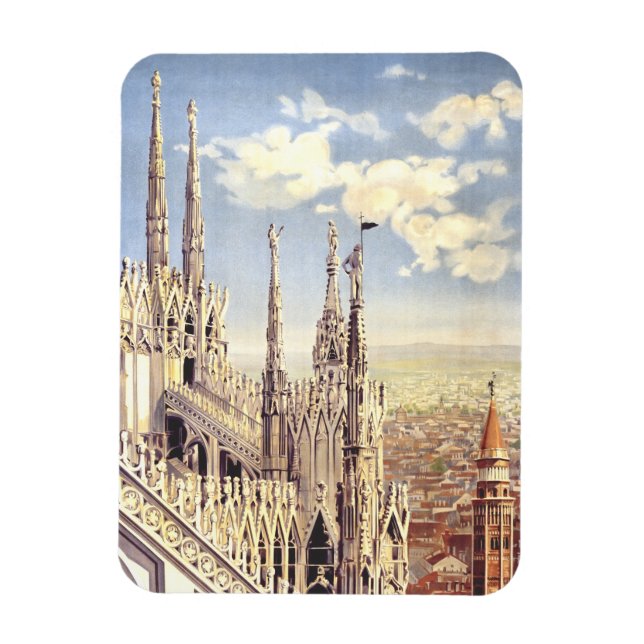 Milan Duomo Cathedral Ntivity of Saint Mary Magnet (Vertikal)