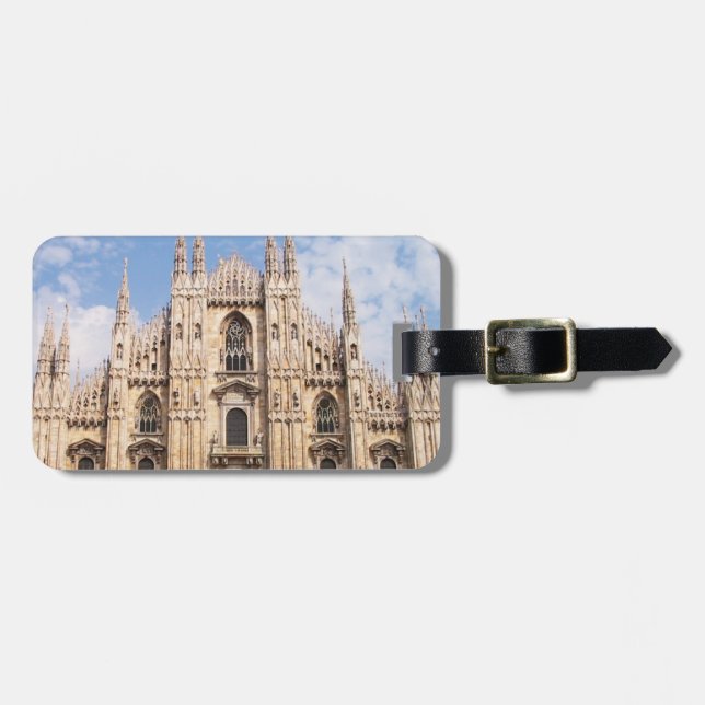 Milan Duomo Luggage Tag Bagagebricka (Horisontell Framsida)