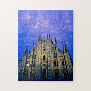 Milan Duomo - molnig soluppgång - pussel