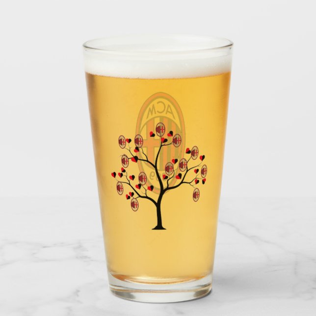 Milan fotboll glas (Framsida fylld)