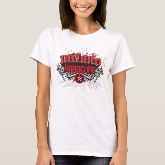 Milan Hardcore t-skjorta Tee (Framsida)